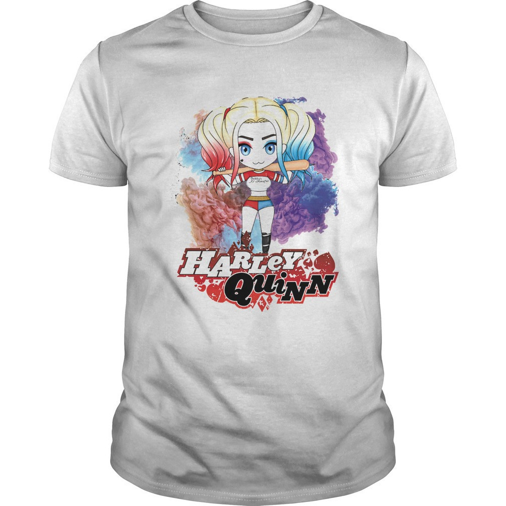 Birds Of Prey Quinn Chibi Cartoon Graphic Unisex T-Shirt